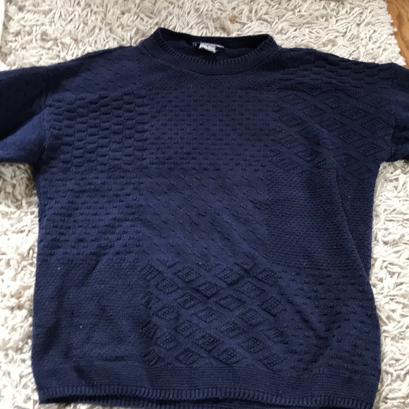 Navy blue knit sweater - Picture 3 of 3